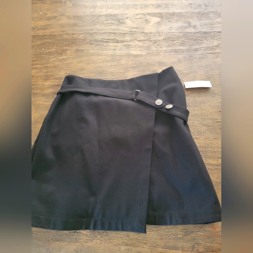 Anthropologie black mini skirt